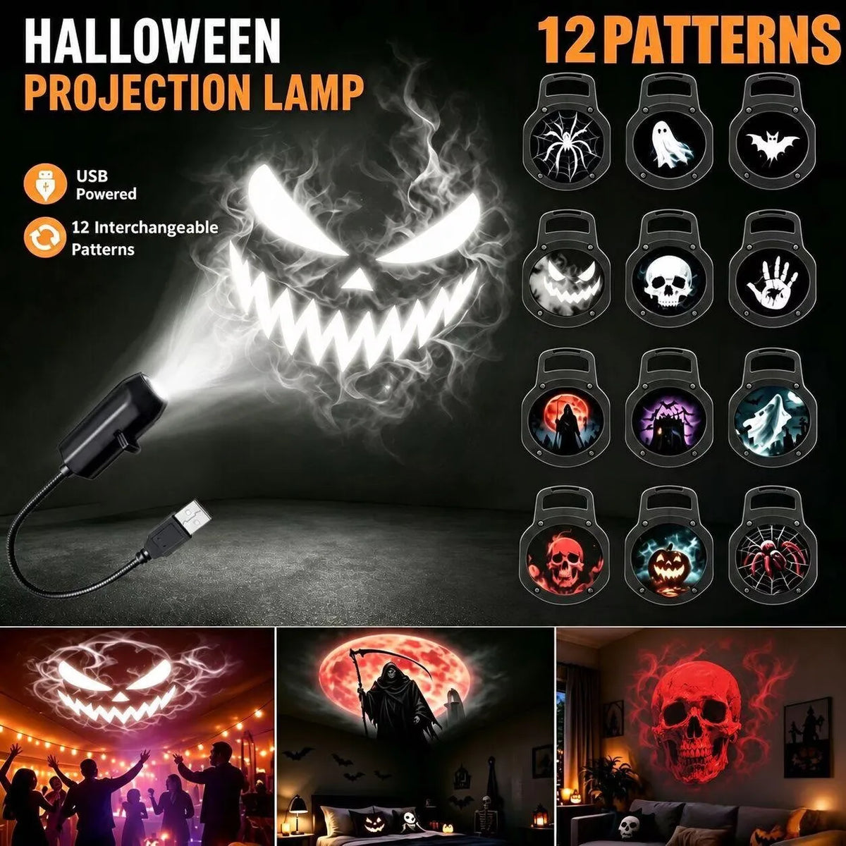 Halloween USB Projector